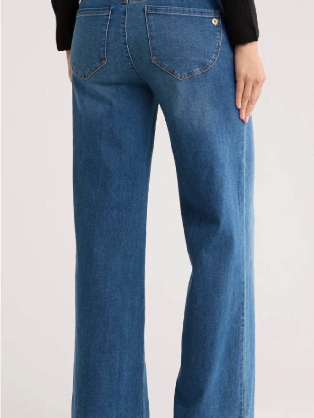 Democracy Wide Leg high waist Ab Tech Jeans - size 12 - Picture 2 of 5
